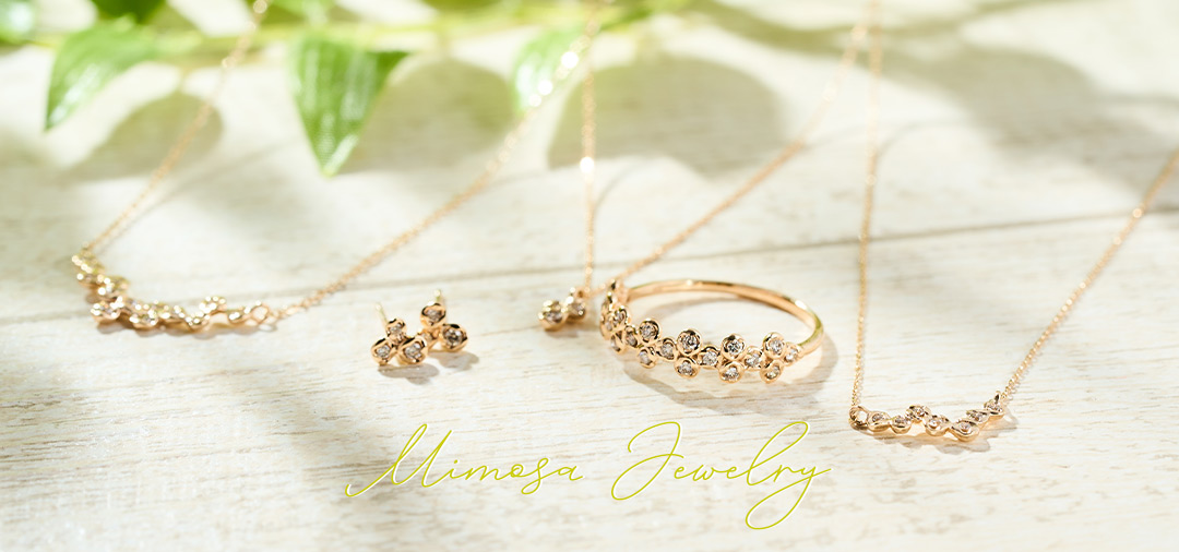 ミモザモチーフジュエリー