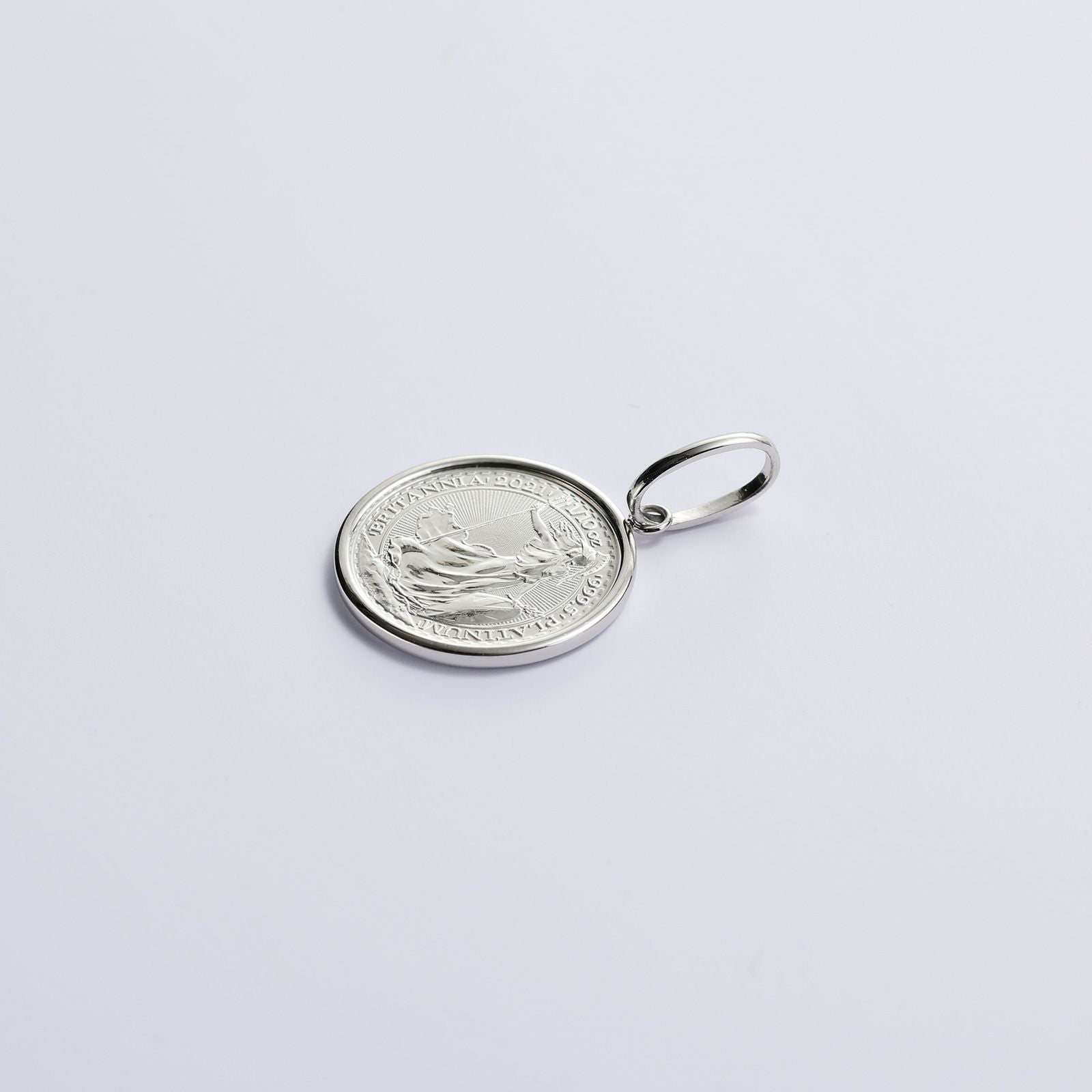 純プラチナコイン ペンダントトップ (プラチナ900フレーム付) 1/10oz