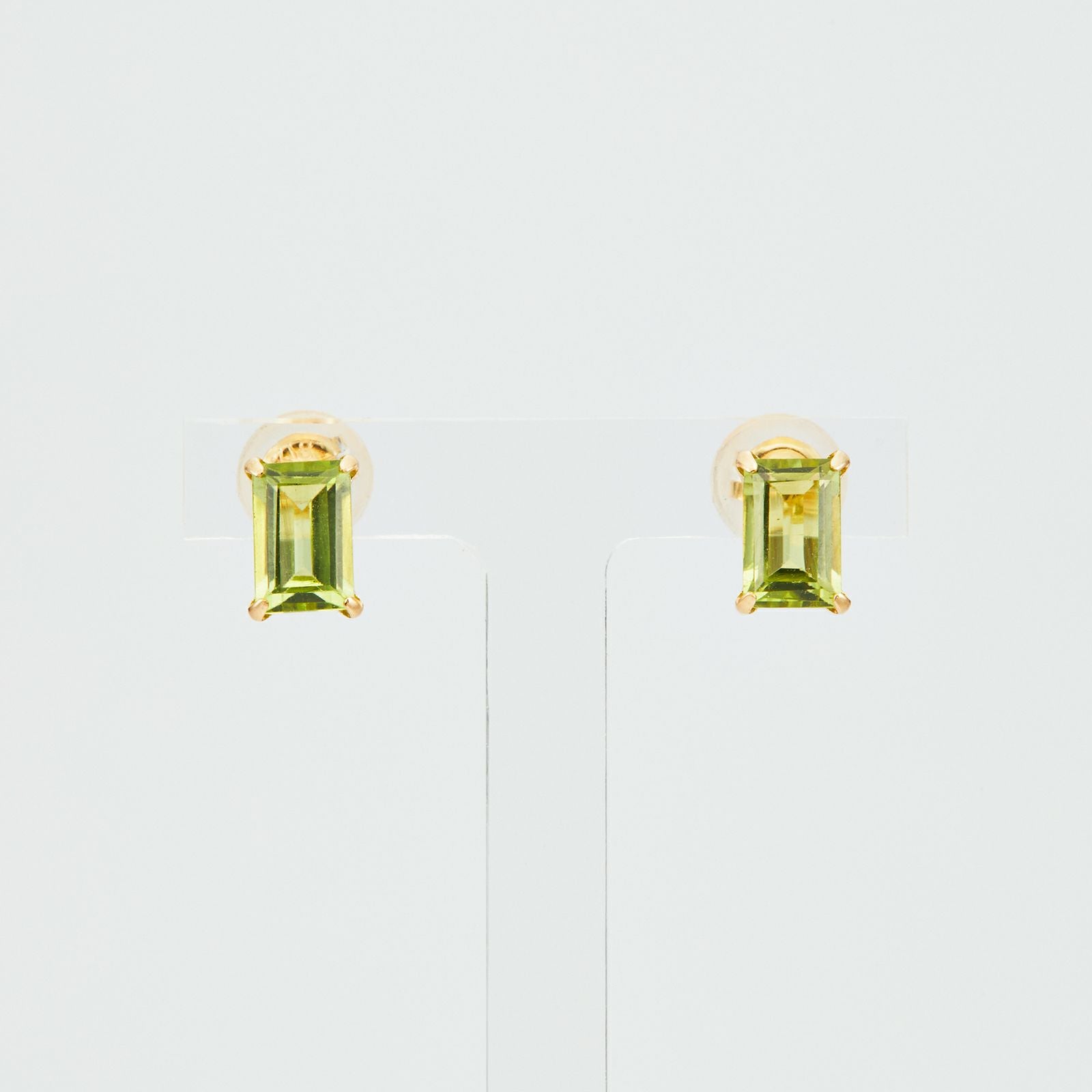 K18YG イエローゴールド ピアス ペリドット 0.80ct ペリドット 1ct 