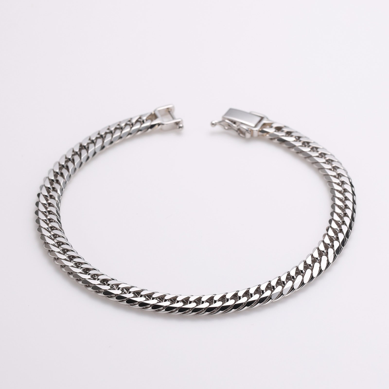 プラチナ　喜平ブレスレット Pt850プラチナ 喜平ブレスレット 6面 ダブル 30g 20cm | 東京